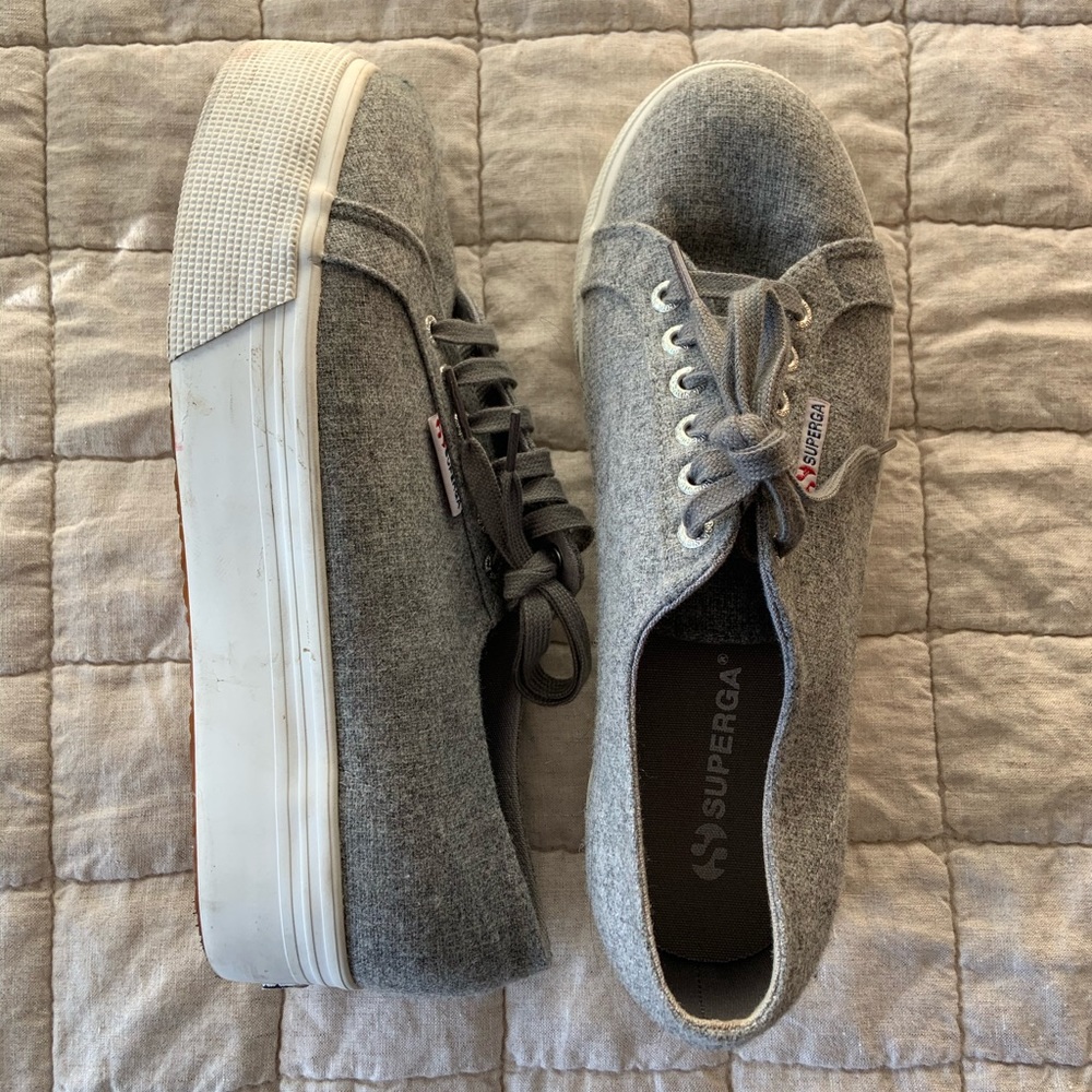 Superga 2790 Polywool Platform Sneaker